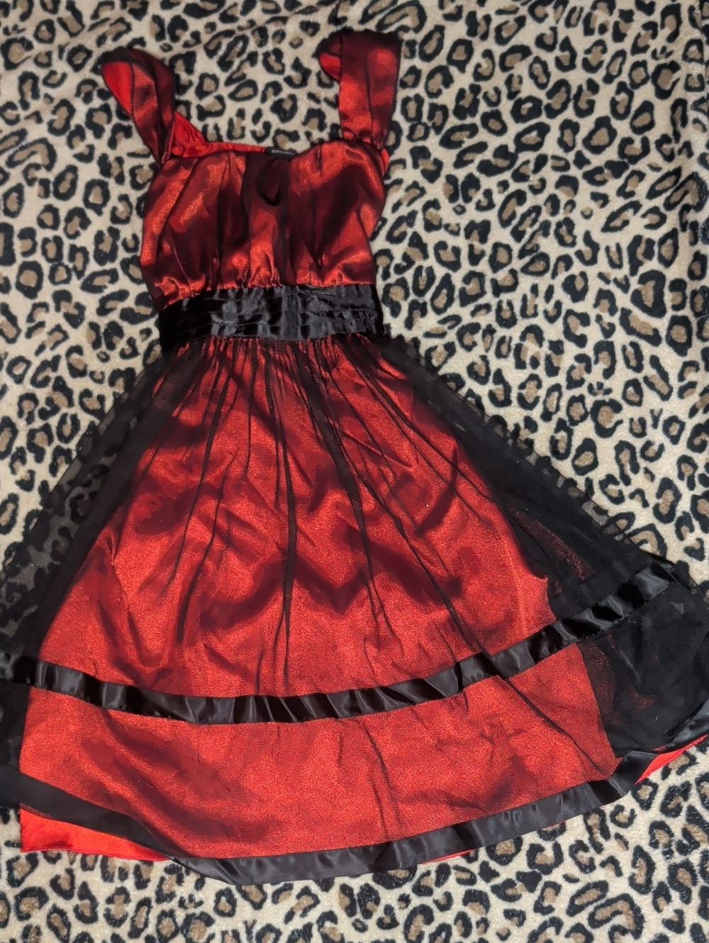 Holiday Editions Red and Black Formal Girls' Dress